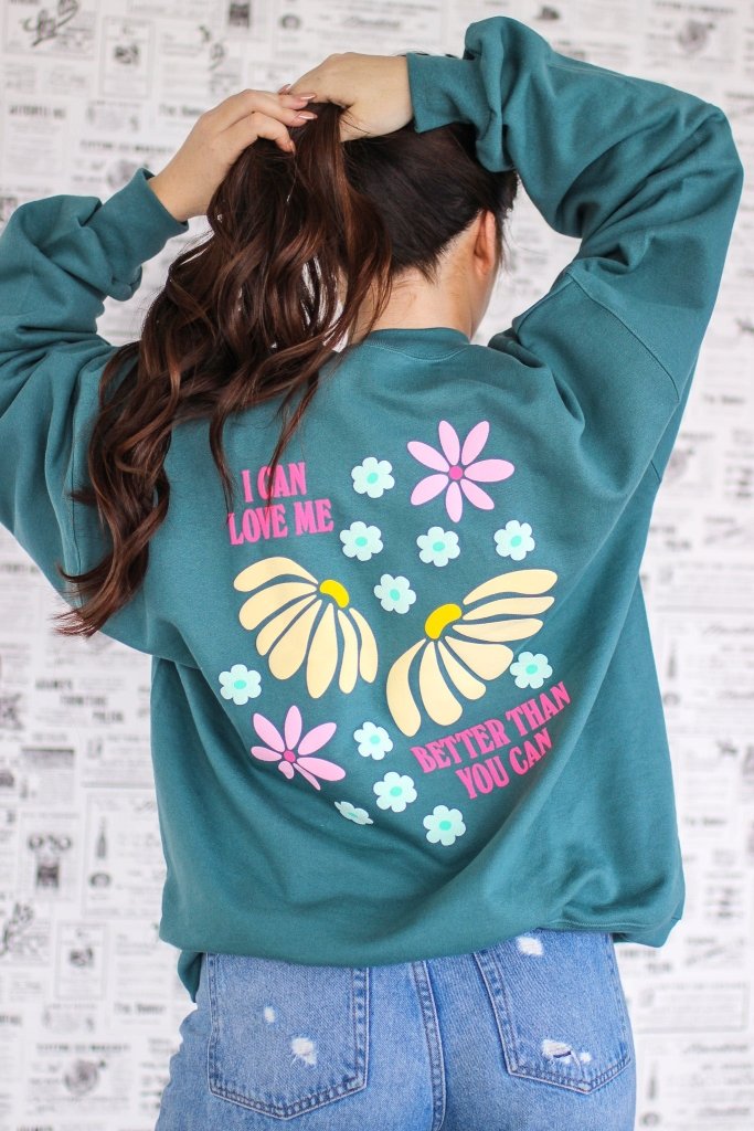 sweatshirt flowers