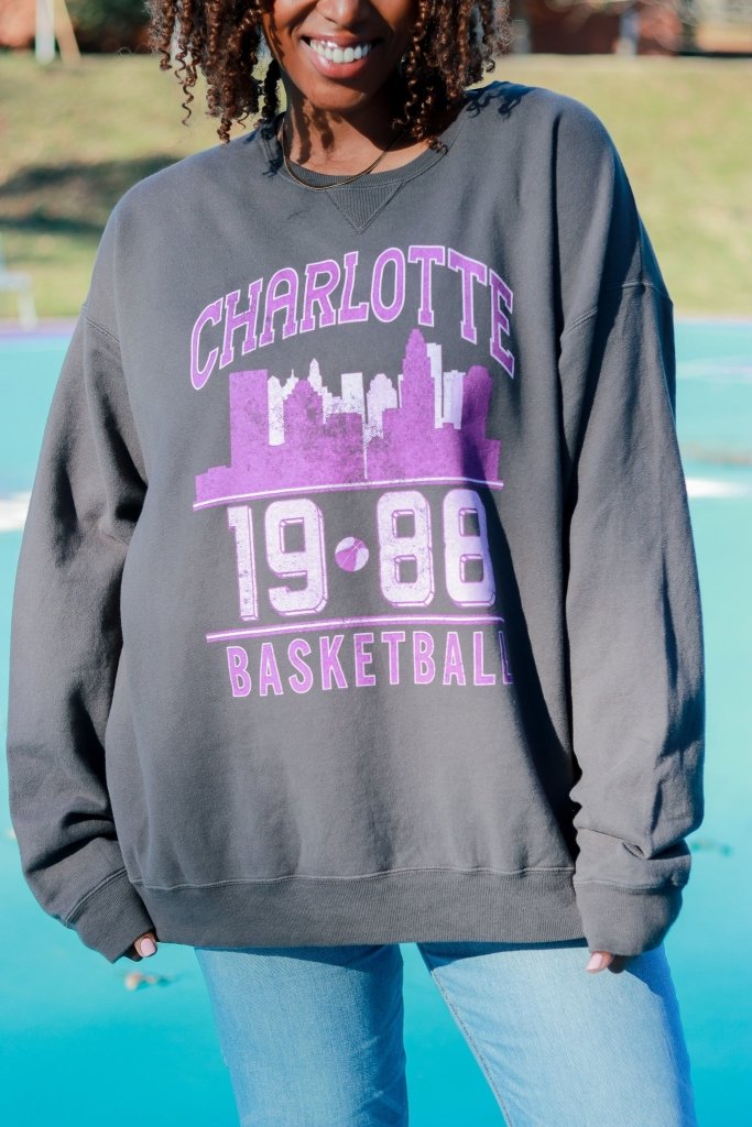 Charlotte Basketball Sweatshirt - Girl Tribe Co.
