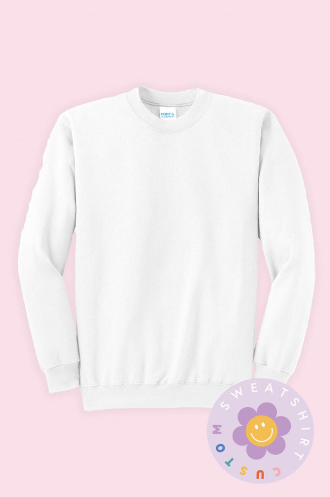 Chenille Initial Letter Patch Sweatshirt - Girl Tribe Co.