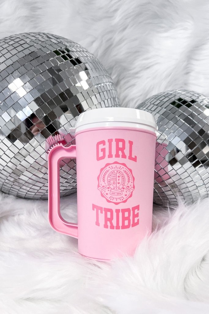 Girl Tribe Mega Mug with Bendy Straw - Girl Tribe Co.
