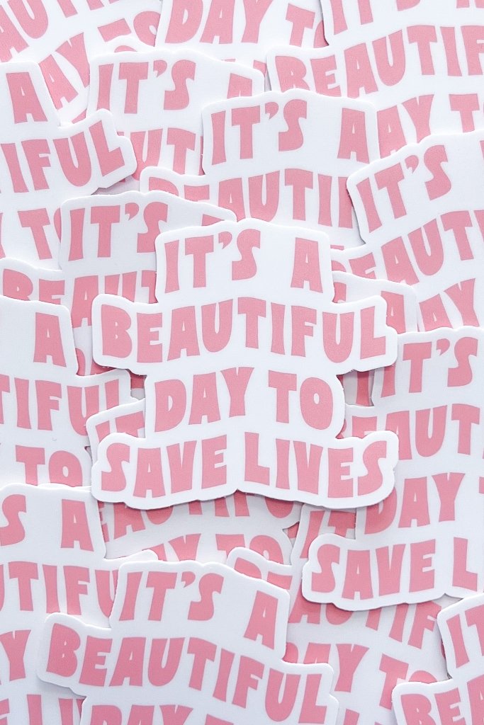 It's A Beautiful Day Sticker - Girl Tribe Co.