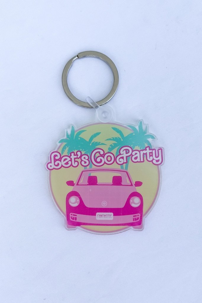 Let's Go Party Keychain - Girl Tribe Co.
