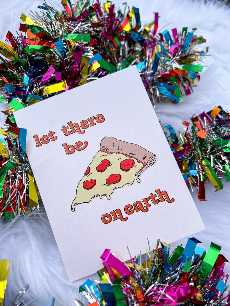 Pizza Holiday Card - Girl Tribe Co.