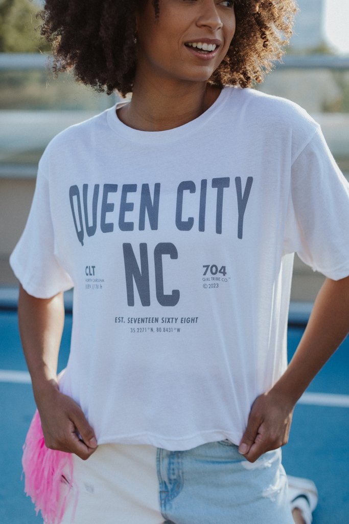 Queen City Cropped Tee - Girl Tribe Co.