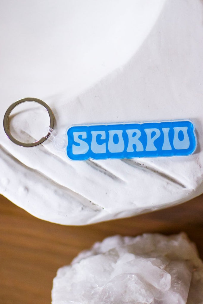 Scorpio Zodiac Keychain - Girl Tribe Co.