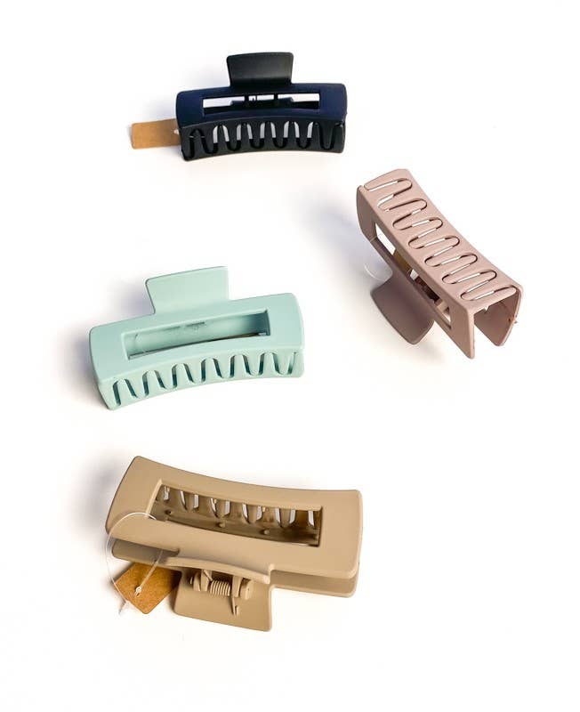 Soft Matte Claw Clips in Tan - Girl Tribe Co.