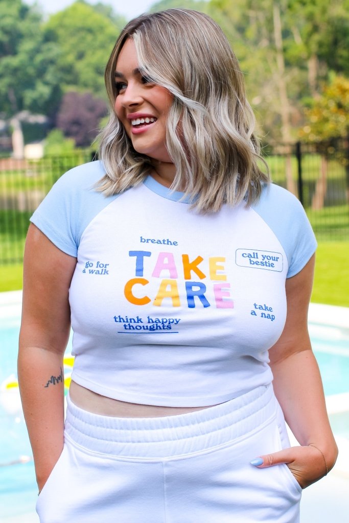 Take Care Cropped Tee - Girl Tribe Co.