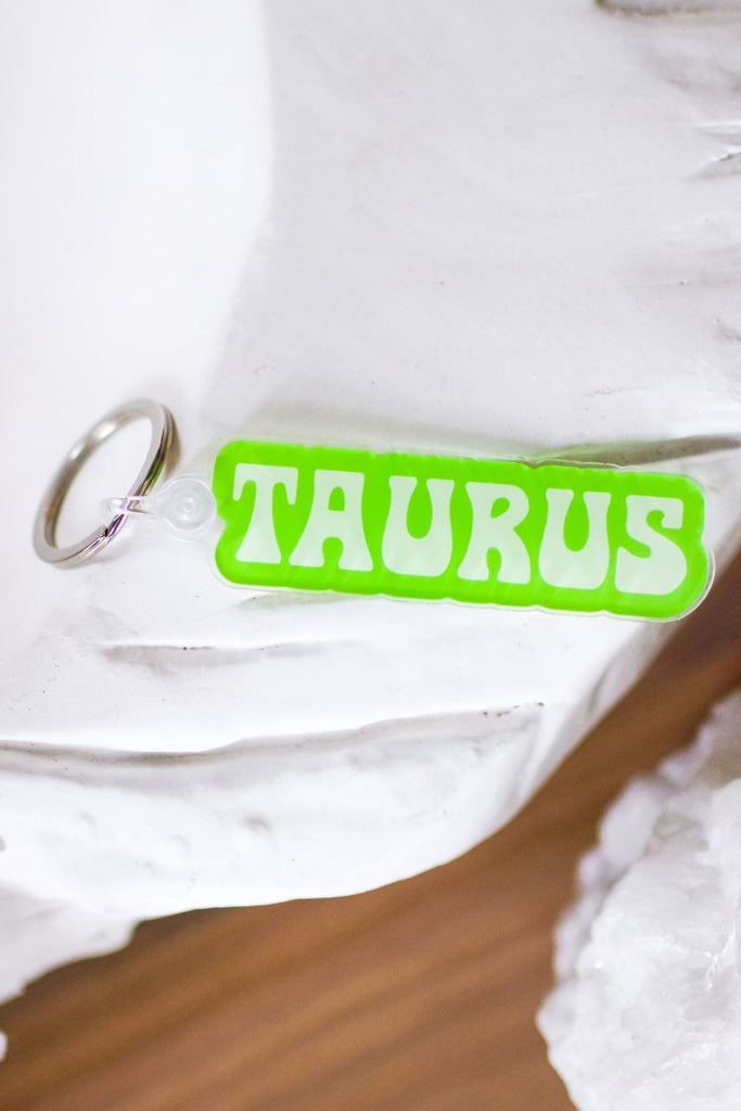 Taurus Zodiac Keychain - Girl Tribe Co.