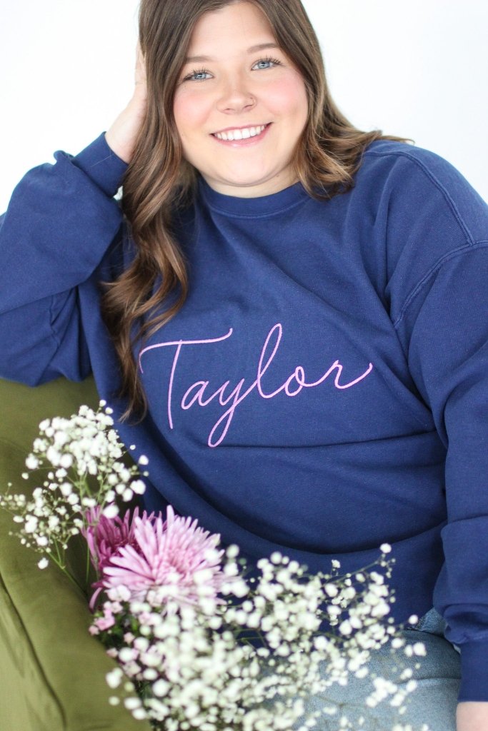 Taylor Stitch Sweatshirt in Navy - Girl Tribe Co.