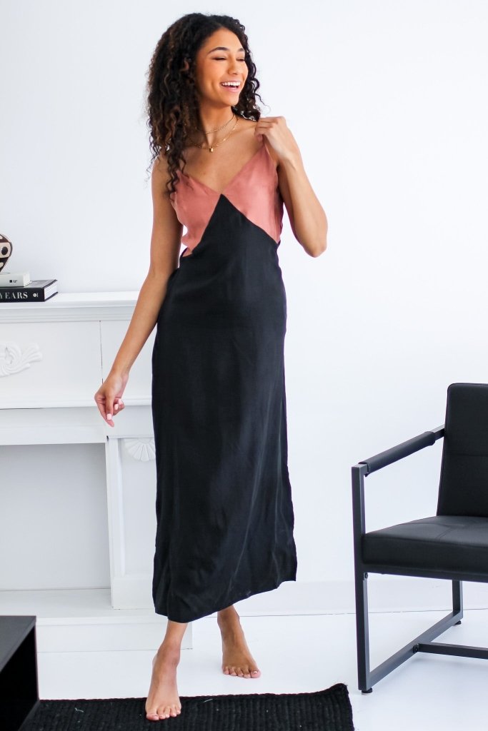 The Nora Colorblock Maxi Dress - Girl Tribe Co.