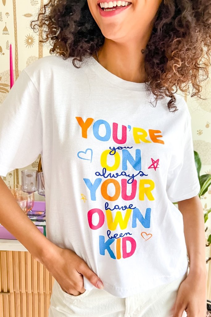 You're On Your Own Kid Cropped Tee - Girl Tribe Co.